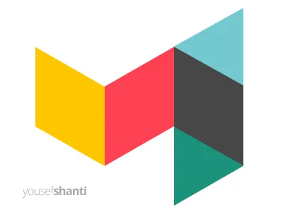 Personal Logo Concept branding colorful geometry identity letters logo