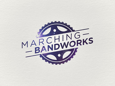 Marching Bandworks logo marching band gear music