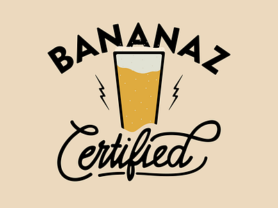 BANANAZ beer drawn handmade lightning party script