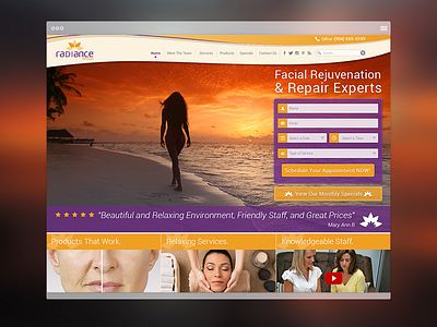 Radiance Medspa Website Design ui ux website website design