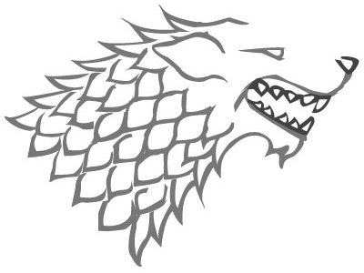 WIP Stark Minimal Logo branding game of thrones illustrator logo minimalism stark wacom