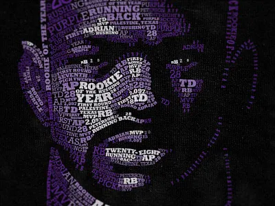 Adrian Peterson adrian peterson brim illustation type typography