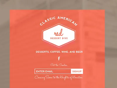 Red Dessert Dive :: Branding branding landing page logos splash page