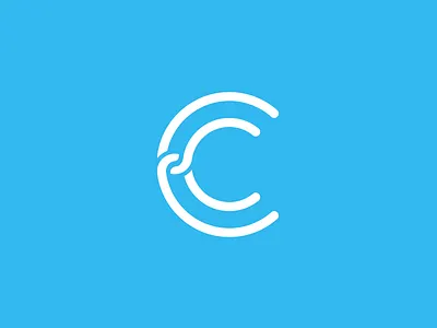 CC branding cc change geometric identity knot link logo mark minimal startup symbol