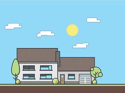 House corel house shape stroke