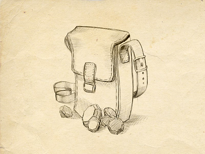 Treasure Bag bag diamonds game icon sketch treasure war wip