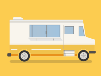 Minivan animation color design flat gif minivan