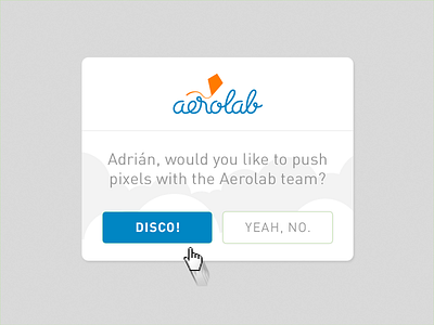 Joining Aerolab aerolab card flat invitation ui ux widget