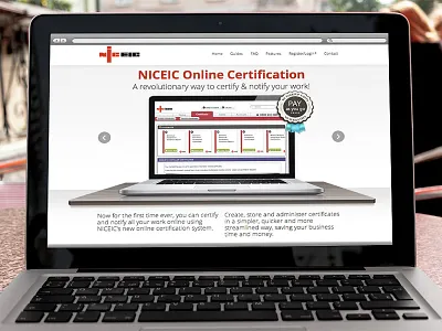New website slider within Macbook design macbook simple ux