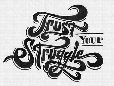 Trust Dribbbl lettering