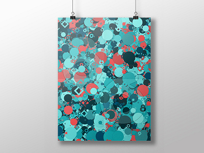 86 Poster graphic design number pattern poster print processing type