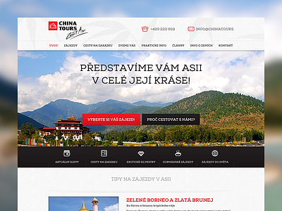 Chinatours Wip design ui website
