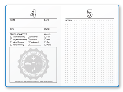 Beer Travel Passport spread badge beer beer travel craft beer layout logo passport society travel