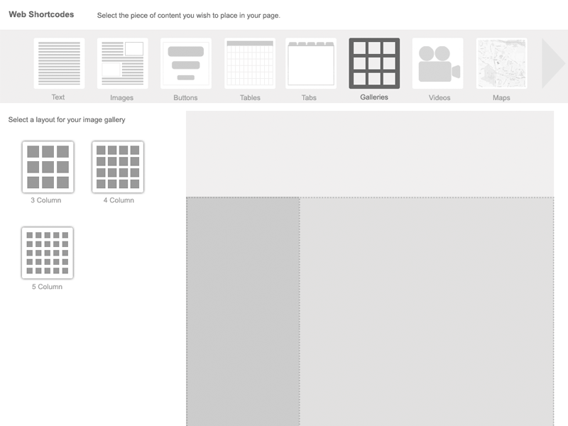 Website Building Application application drag and drop ui ui design user interface website