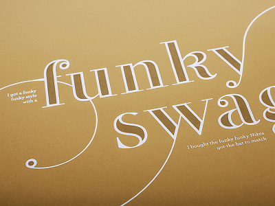 FunkySwag screenprint typography