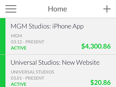 Business iPhone App business iphone money ui ux