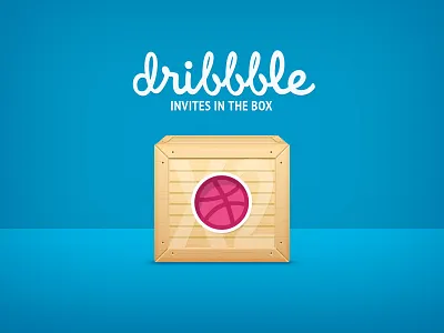 Dribbble x2 Invites box draft dribbble giveaway invitation invites muse comunicazione
