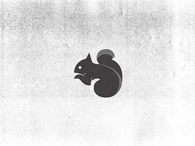 Squirrel Mark animal grid logo mark squirrel
