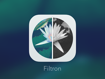 Filtron iOS Icon app filters icon ios photo