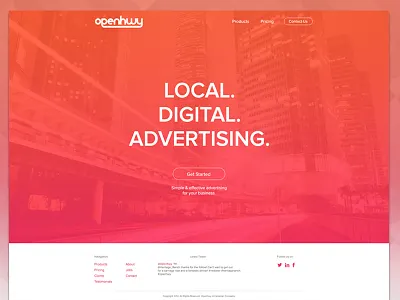 Openhwy homepage update. clean fresh minimal openhwy update