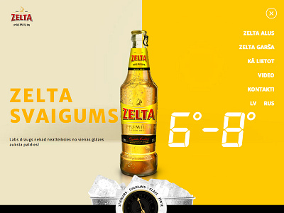 Zelta Menu beer ice icon menu submenu