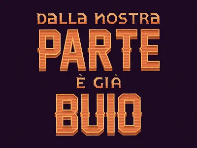 The table football excuses - "On our side, it's already dark" illustration lettering poster quote typography