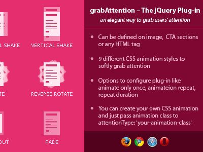 Grab Attention - jQuery Plugin attentation cta lead lead generation marketing unique