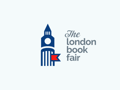 The london book fair book emblem fair logo logotype london sign