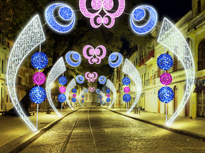Exterior Decoration board concep decoration design for holidays layout presentation production story xmas