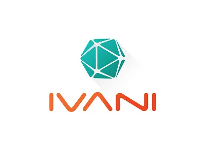 Icosahedron Flat Long Shadow Logo brand branding graphic design illustrator logo logo design