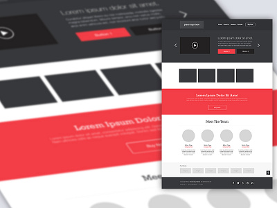 Homepage Layouts Pack design flat grid homepage layout starter template web wireframe