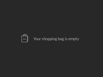 Sad Shopping Bag :( bag icon shopping bag shopping cart
