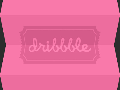 dribbble dribbble flat fold free givaway invitation invite