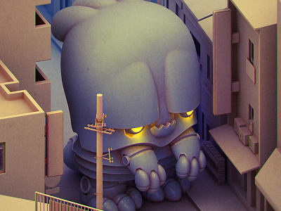 Mechableb 3d illustration character design designer toy monster toy design vinyl toy
