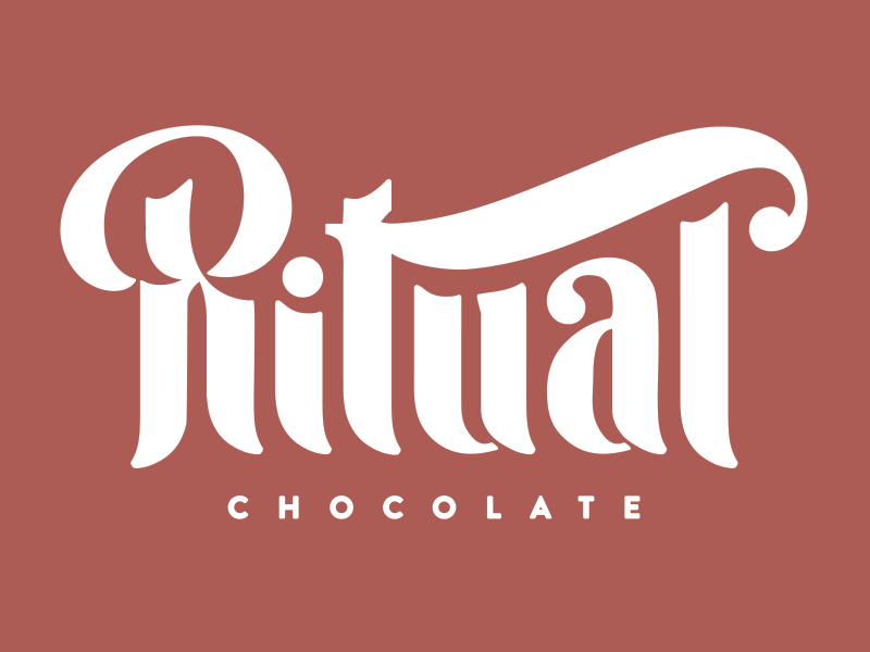 sugar sugar custom lettering era industrial logotype ritual chocolate type