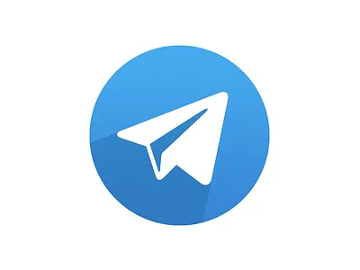 Telegram brand icon logo messenger telegram