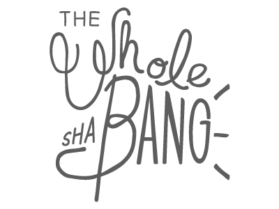 The Wholeshabang Logo branding hand lettering identity logo typography