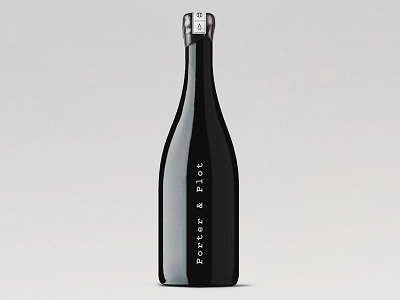 Porter & Plot Bottle brand identity branding design dia graphic logo packaging typography