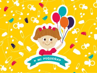Mi pequeña Lulú baby character childlike girl guy illustration infant