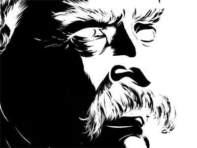 Mark Twain illustration ink mark twain