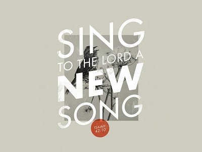 Sing bible design futura verse