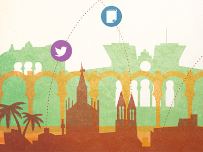 Cordoba Detail city cordoba fair icons illustration poster skyline virtual virtual fair