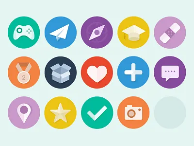 Flat icons app design flat icons illustrations ios