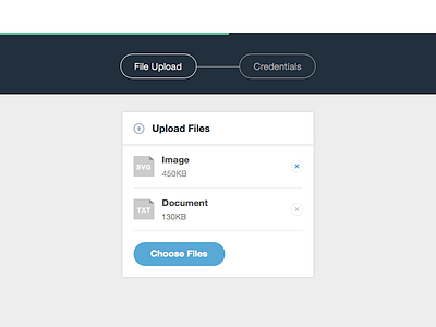 File Upload document files helvetica progress steps ui upload