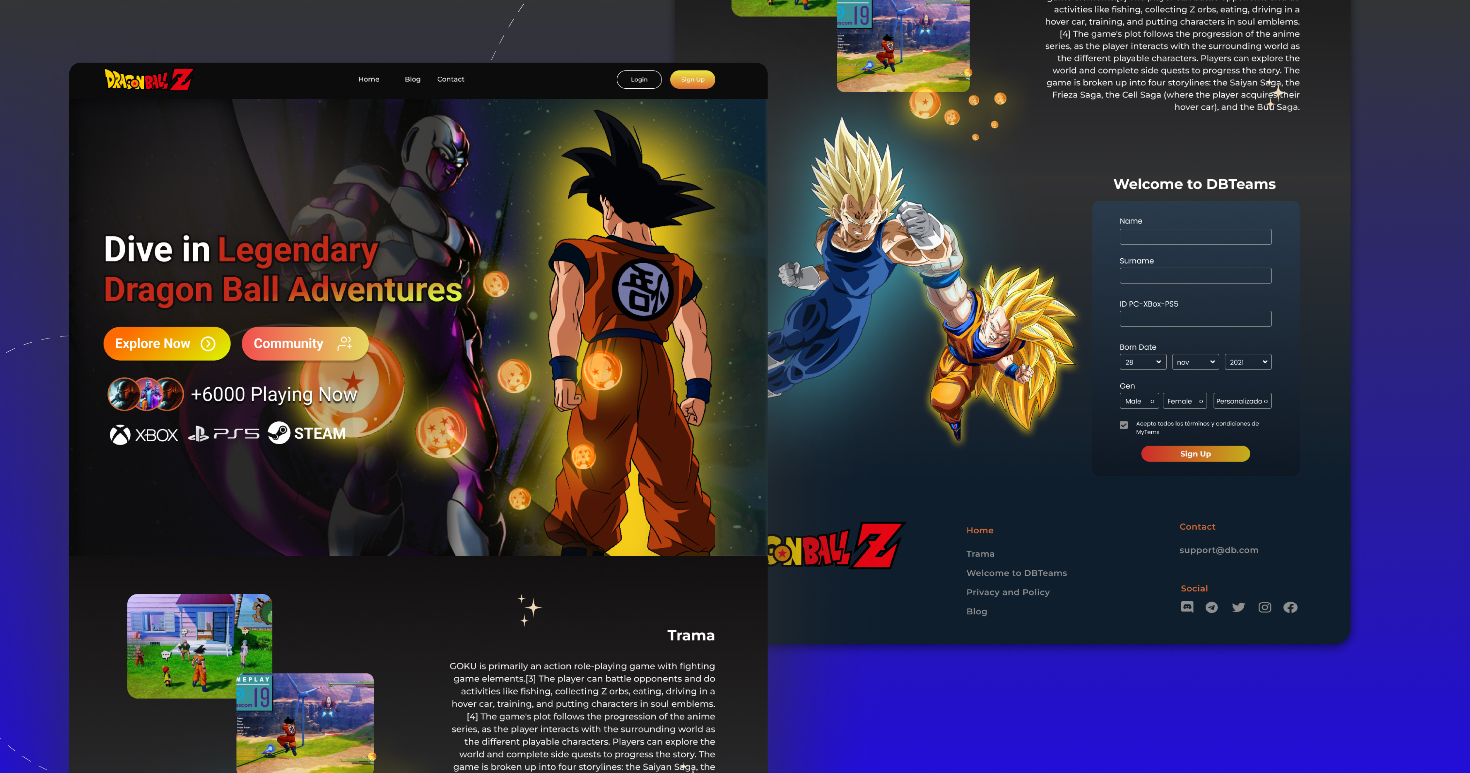 Example of UI/UX Figma Website Design Responsive