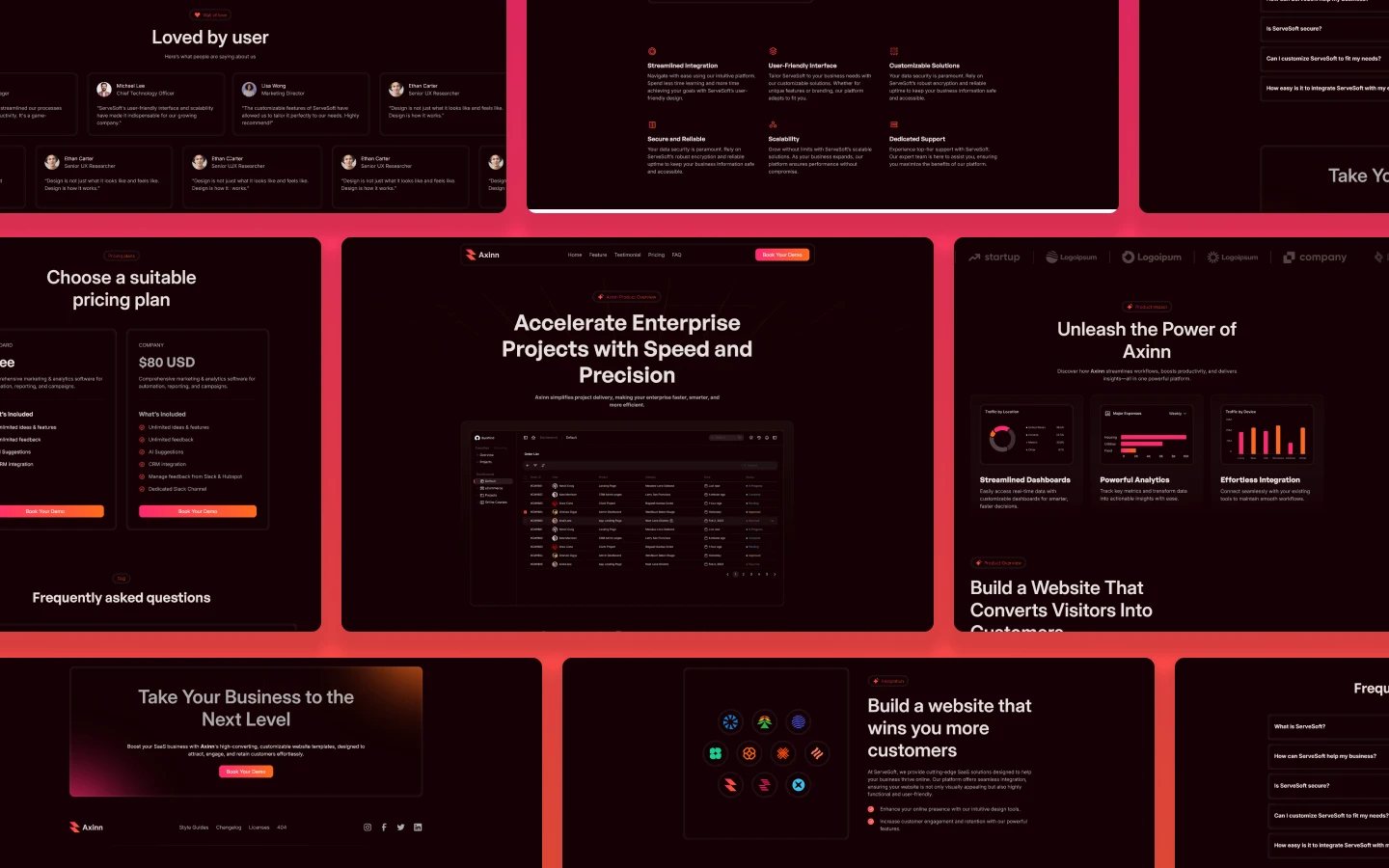Example of Webflow/Framer Template Customization