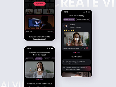 ClipCraftPro aiplatform aivideo dailyui darkmodeui digitalproduct moderndesign personalizedmarketing smartvideo ui uiux user experience userexperience ux videoautomation videomarketing videopersonalization videotechnology