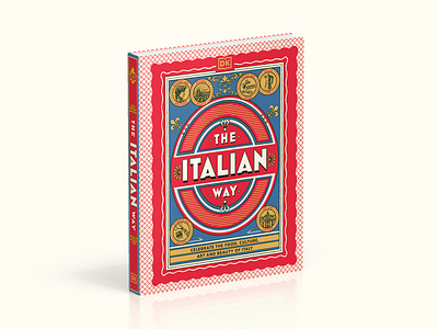 The Italian Way Travel Book Cover book book cover branding cover design history illustration italian italy los angeles packaging packaging design print publishing travel travel book typography vintage vintage design vintage packaging wes anderson