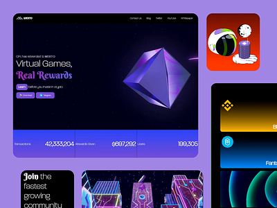 Werto crypto gaming platform design blockchain education crypto education crypto gaming crypto web ux design crypto website design digital economy fintech design game based learning gaming website design immersive learning interactive finance landing page next gen finance platform purple ui ui ui ux ux virtual finance web werto