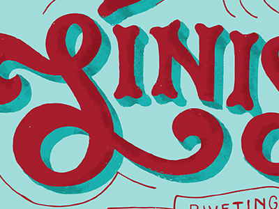 Sinister hand lettering